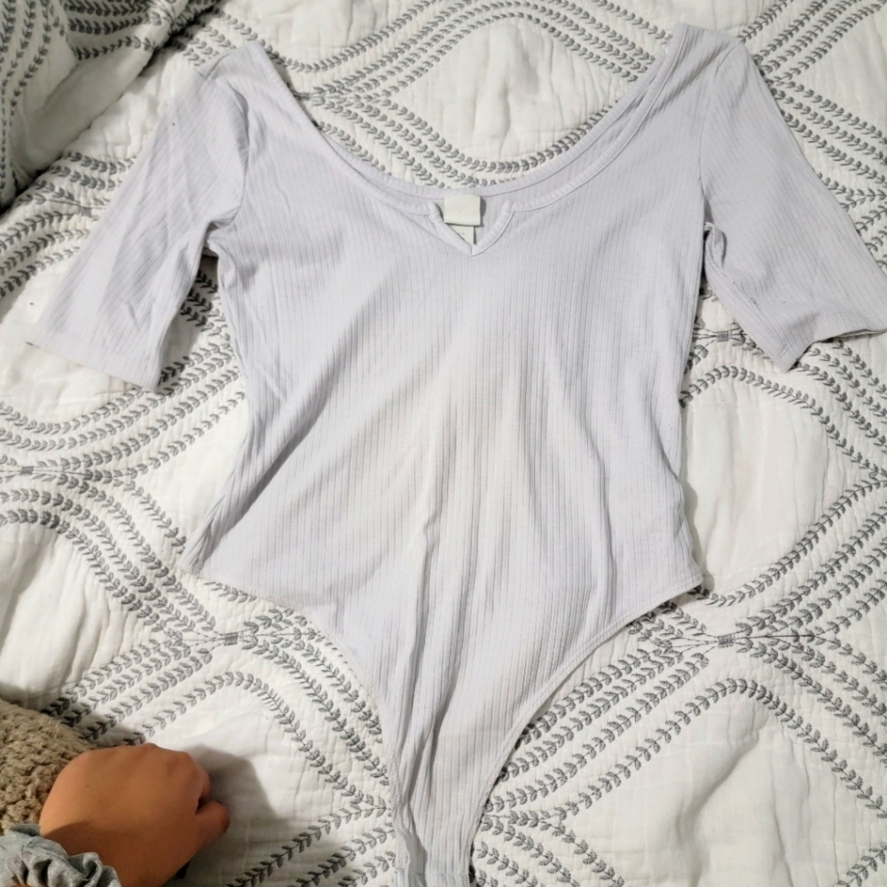 H&M M White Body Suit